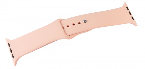 Smart Watch Silikonband, kompatibel mit Apple Watch mit Gehäusegröße 38 bis 49 mm, rosa