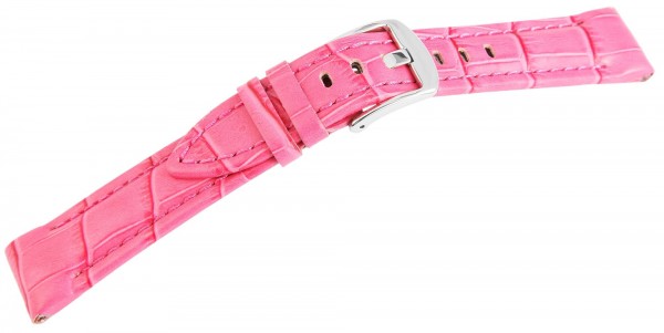 Echtleder-Uhrenarmband, pink, 20 mm